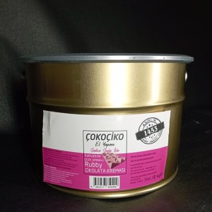 ÇİLEK AROMALI RUBBY ÇİKOLATA KREMASI 10 KG